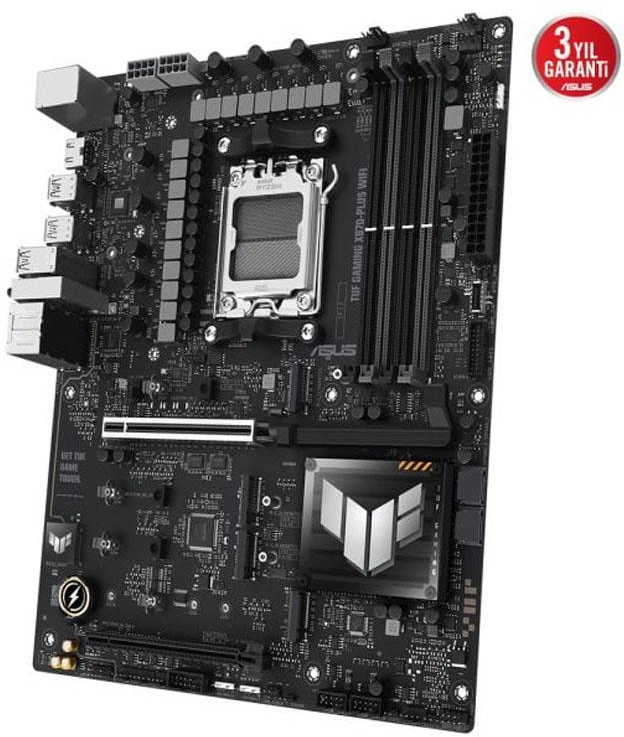 ASUS TUF GAMING X870-PLUS WIFI7 AM5 DDR5 9600+(OC)MHz Gaming Anakart 