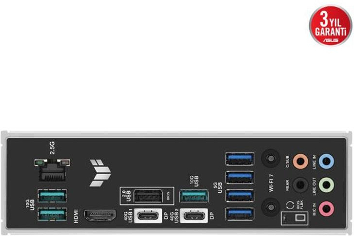 ASUS TUF GAMING X870-PLUS WIFI7 AM5 DDR5 9600+(OC)MHz Gaming Anakart 