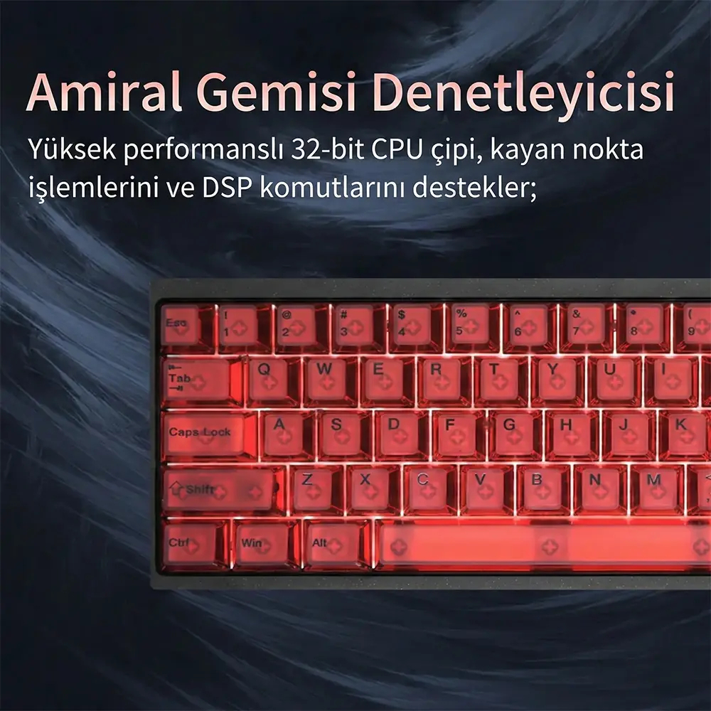 Darmoshark KT68MAX HE Alüminyum Klavye (Manyetik Switch / HE)