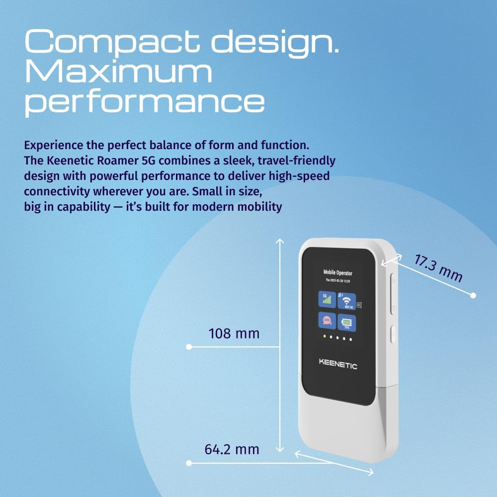 Keenetic Roamer KN-5210-01-EU 5G Taşınabilir Modem