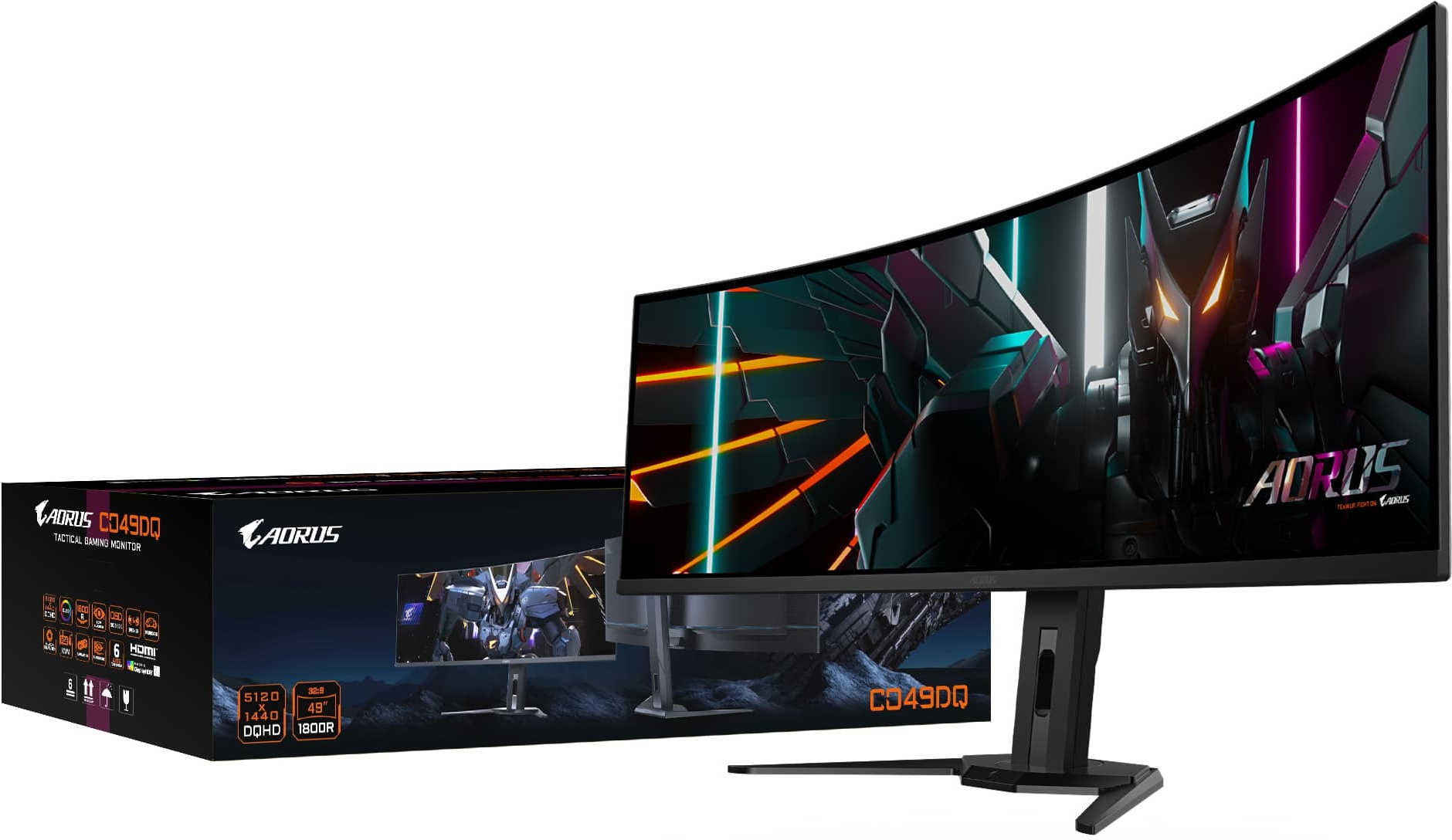 Gigabyte Aorus CO49DQ 49″ 0.03ms GTG 144Hz OLED Gaming Monitör 