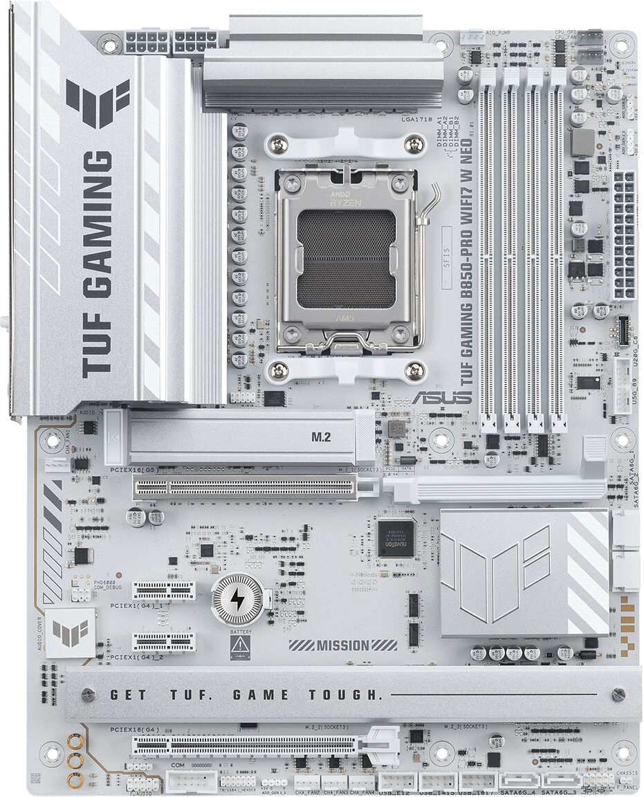 Asus TUF Gaming B850-PRO WIFI7 W NEO AMD B850 Soket AM5 DDR5 9000+MT/s(OC) Wi-Fi 7 ATX Anakart (90MB1NW0-M0EAY0)