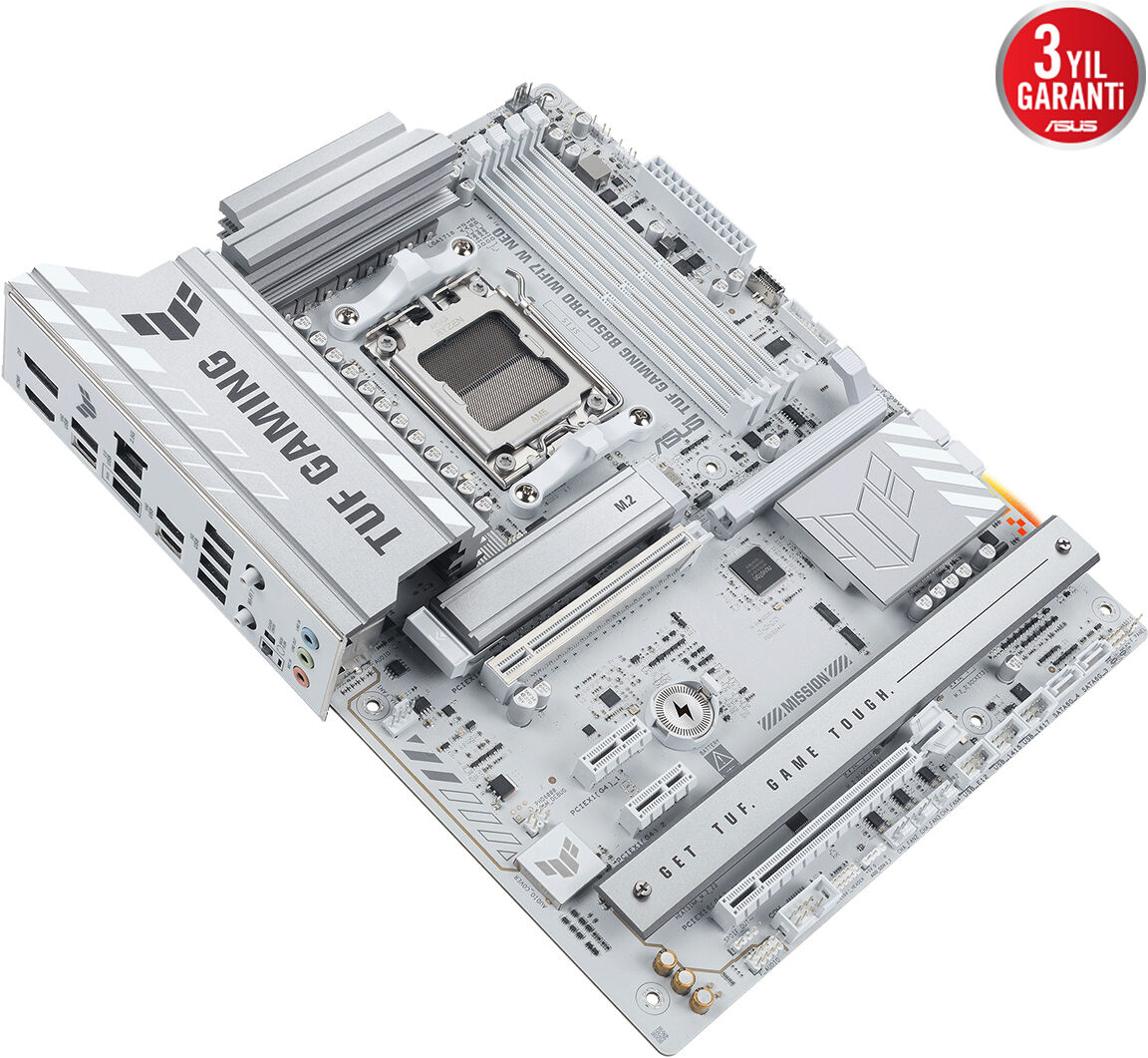 Asus TUF Gaming B850-PRO WIFI7 W NEO AMD B850 Soket AM5 DDR5 9000+MT/s(OC) Wi-Fi 7 ATX Anakart (90MB1NW0-M0EAY0)