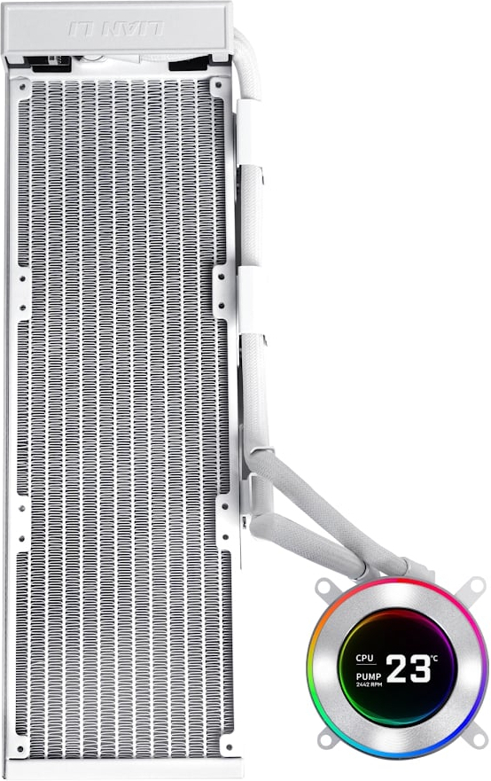 Lian Li Hydro-Shift II LCD-C 360N Beyaz Fansız İşlemcı Sıvı Soğutucu