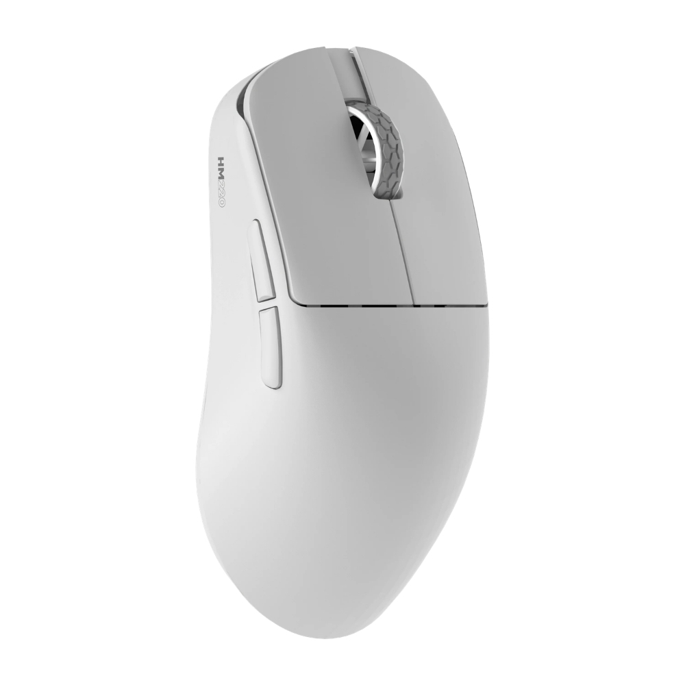 Hawk Gaming HM220 1K Hz 12000 DPI Tri-Mode Kablosuz/Bluetooth Beyaz Gaming Mouse