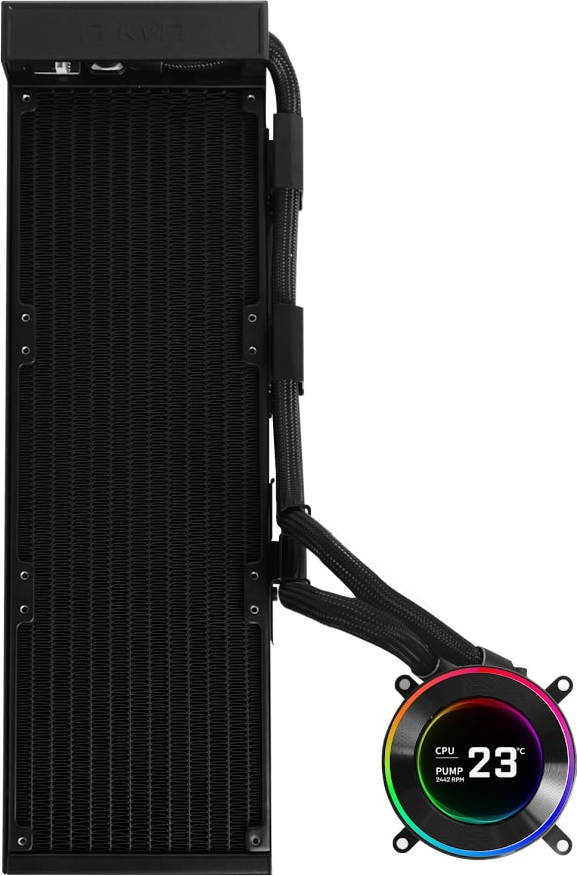 Lian Li Hydro-Shift II LCD-C 360N Siyah Fansız İşlemcı Sıvı Soğutucu