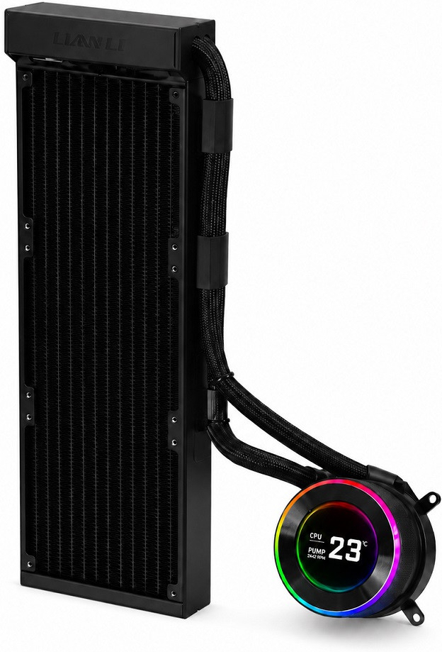 Lian Li Hydro-Shift II LCD-C 360N Siyah Fansız İşlemcı Sıvı Soğutucu