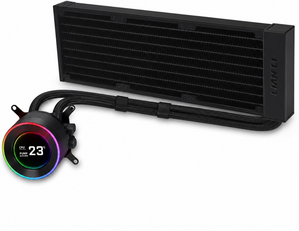 Lian Li Hydro-Shift II LCD-C 360N Siyah Fansız İşlemcı Sıvı Soğutucu