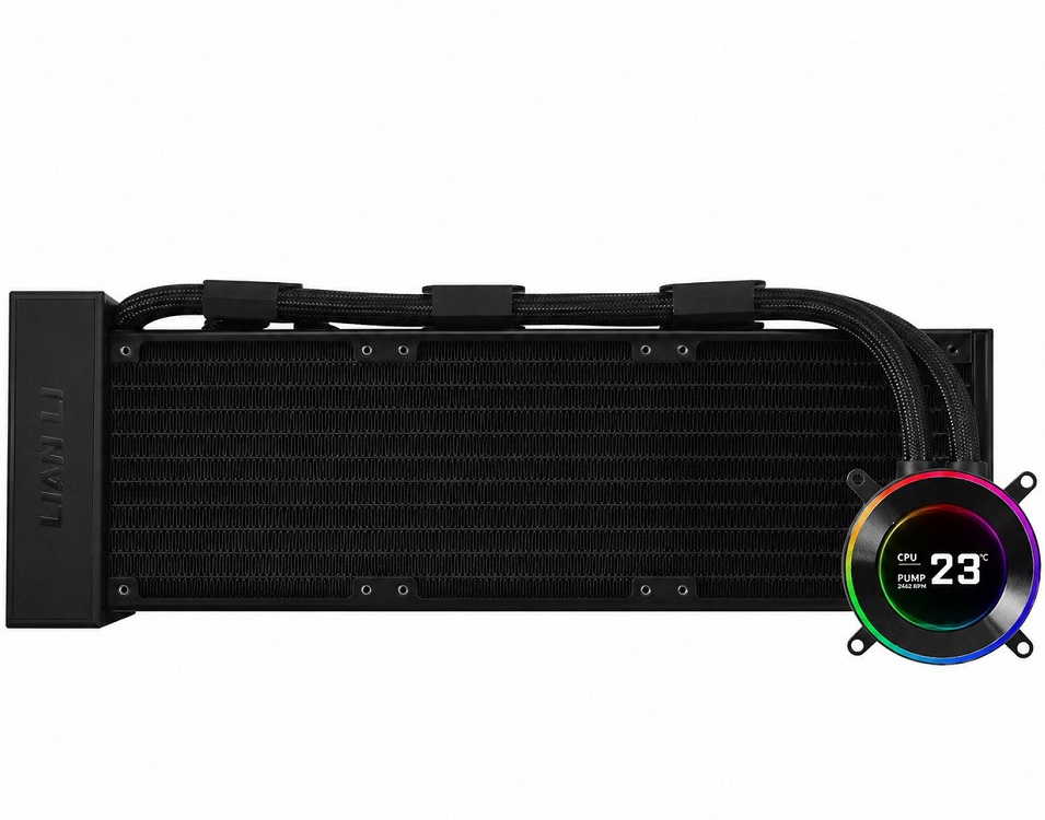 Lian Li Hydro-Shift II LCD-C 360N Siyah Fansız İşlemcı Sıvı Soğutucu