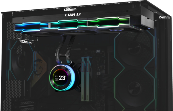 Lian Li Hydro-Shift II LCD-C 360CL Siyah İşlemci Sıvı Soğutma 