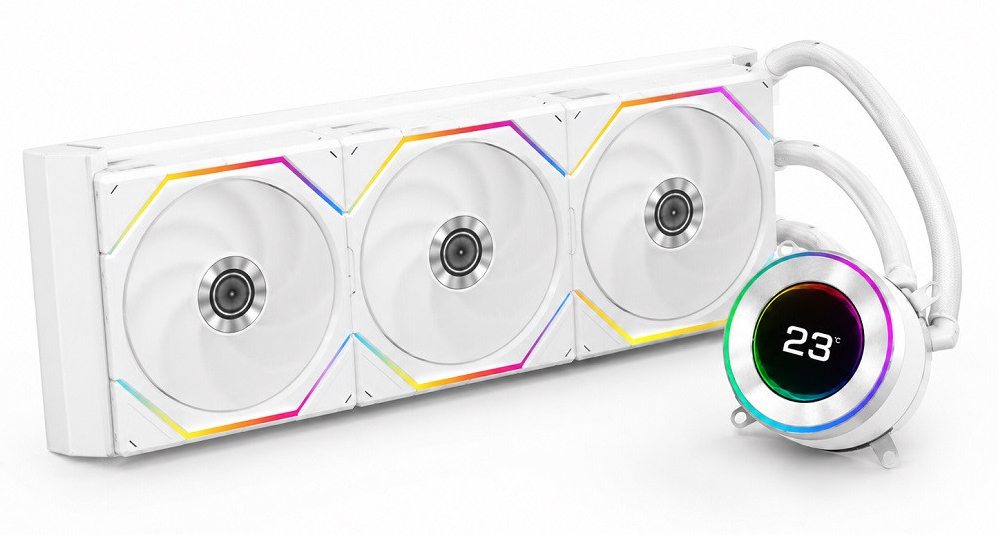 Lian Li Hydro-Shift II LCD-C 360TL Beyaz İşlemci Sıvı Soğutucu