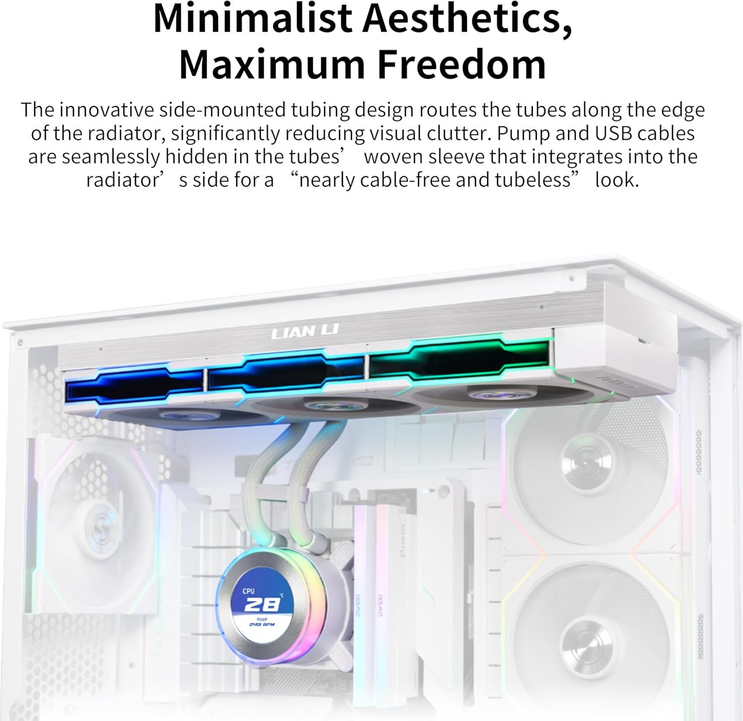 Lian Li Hydro-Shift II LCD-C 360TL Siyah İşlemci Sıvı Soğutucu