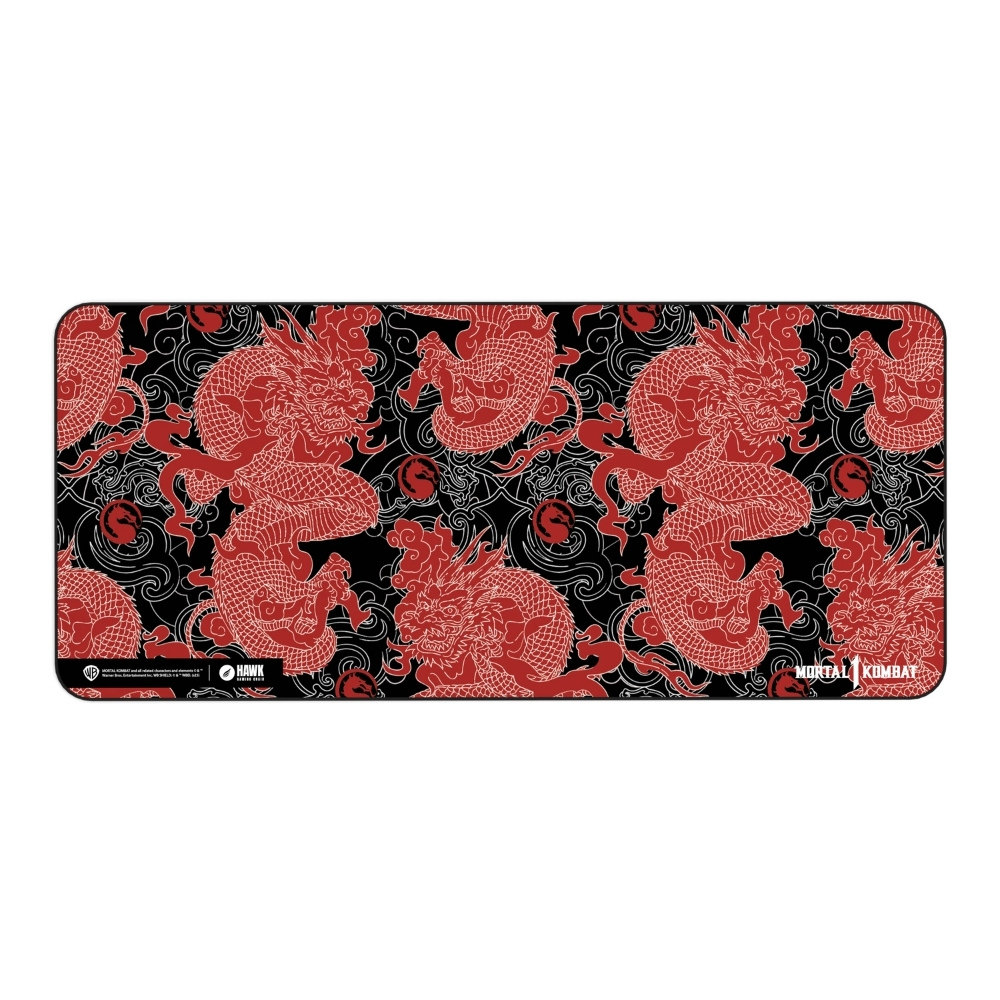Hawk Mortal Kombat Red Dragon 90x40 Mouse Pad
