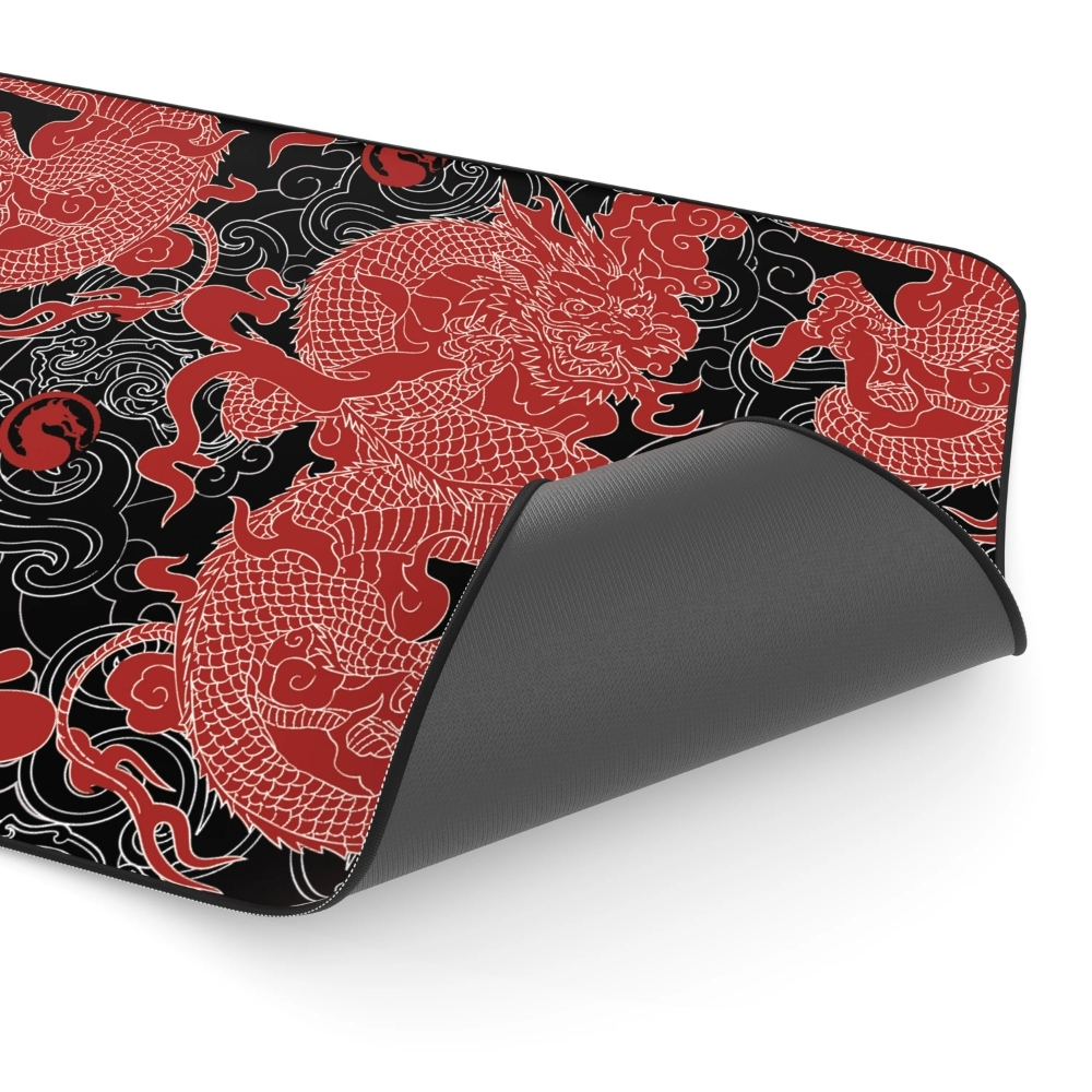 Hawk Mortal Kombat Red Dragon 90x40 Mouse Pad