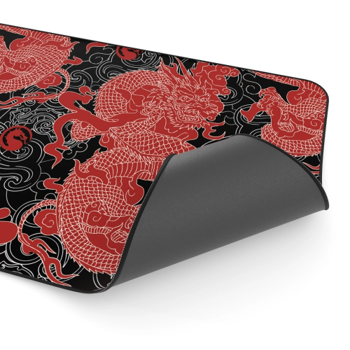 Hawk Mortal Kombat Red Dragon 90x40 Mouse Pad