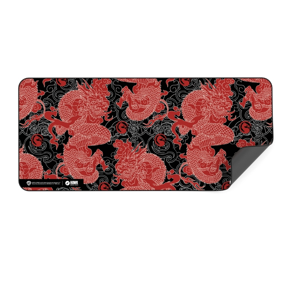 Hawk Mortal Kombat Red Dragon 90x40 Mouse Pad