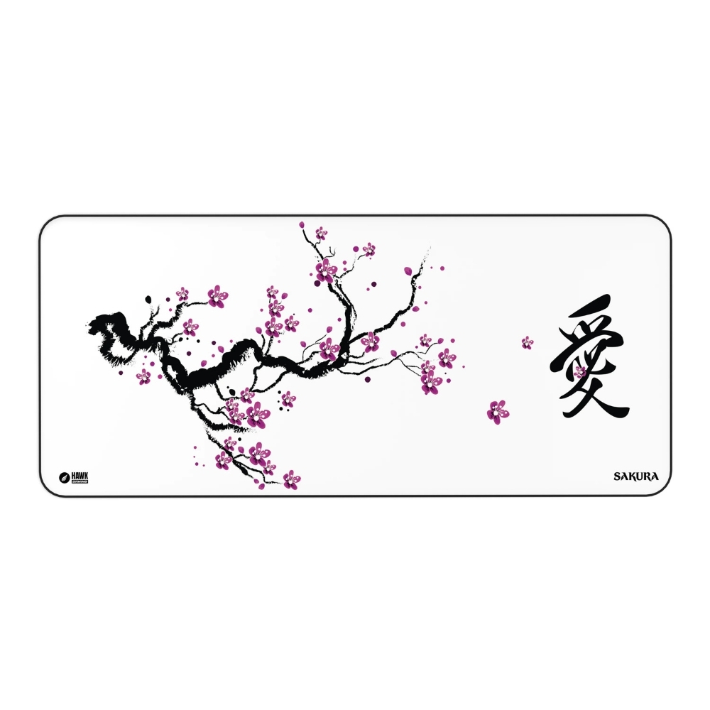 Hawk Beyaz Sakura 90x40 Mouse Pad