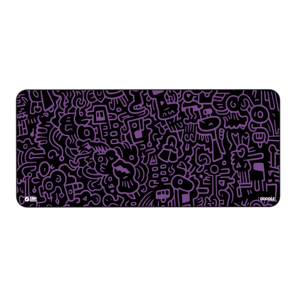 Hawk Doodle 90x40 Mouse Pad