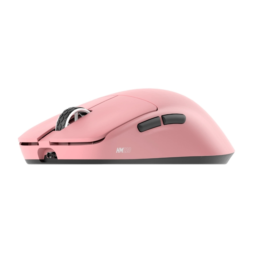 Hawk Gaming HM220P 1K Hz 12000 DPI Tri-Mode Kablosuz/Bluetooth Pembe Gaming Mouse