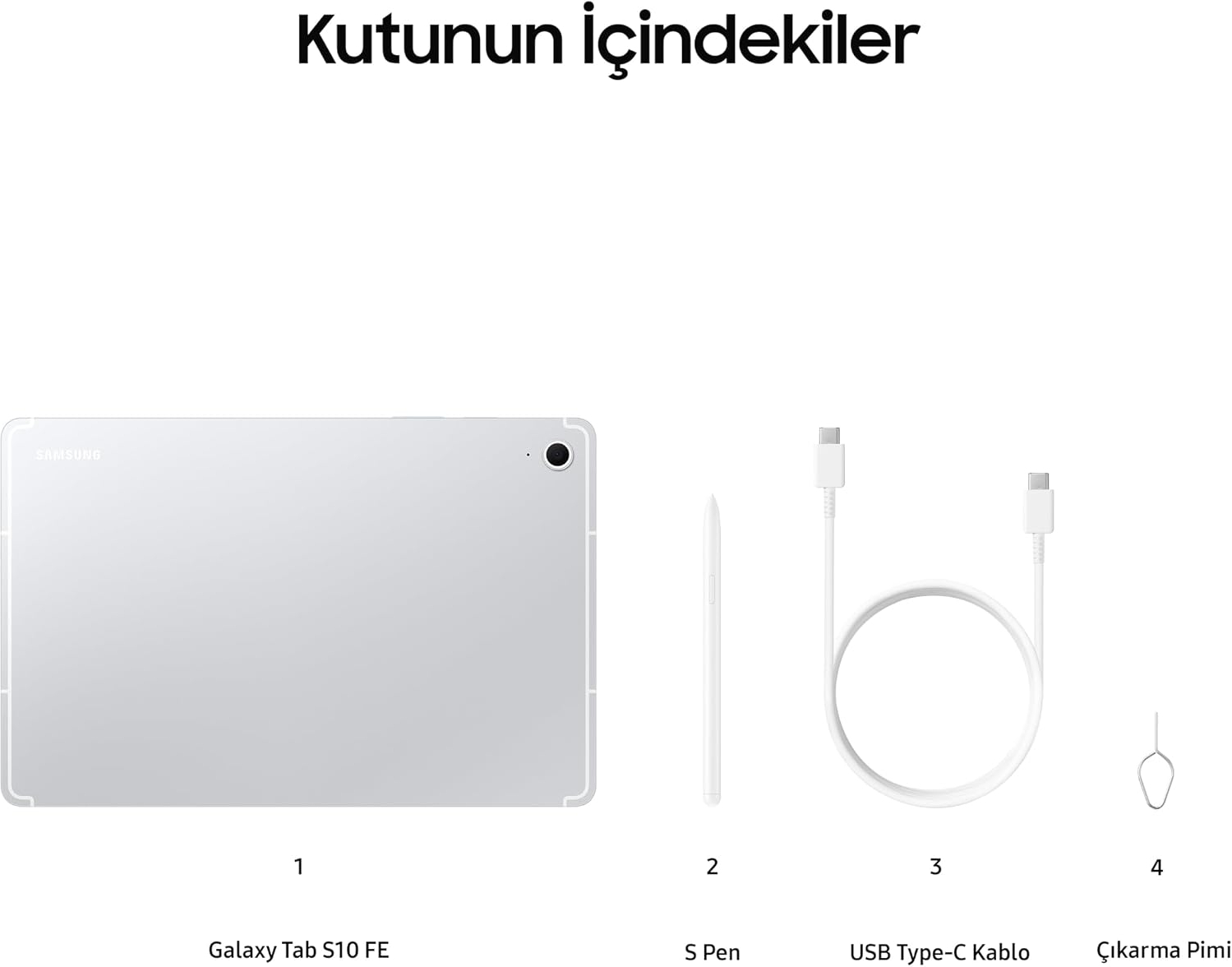 Samsung Galaxy Tab S10 FE SM-X520 12 GB 256 GB 10.9″  Gümüş Tablet