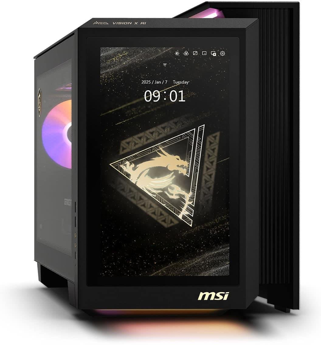 MSI MEG VISION X AI 2NVZ9-003EU Ultra 9 285K 64GB 2TB SSD 32GB RTX5090 32GB W11Home Gaming Masaüstü PC