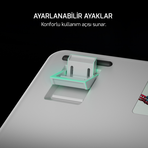 GamePower Zoom RGB Kablolu Mekanik Beyaz Gaming Klavye