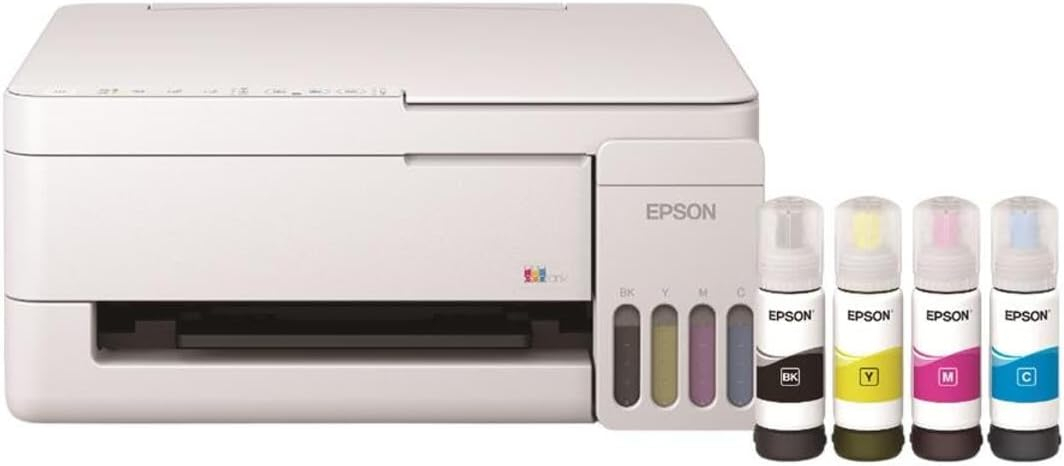 Epson Eco Tank L3356 Wi-Fi + Tarayıcı + Fotokopi Renkli Çok Fonksiyonlu Tanklı Mürekkep Püskürtmeli Yazıcı - Beyaz