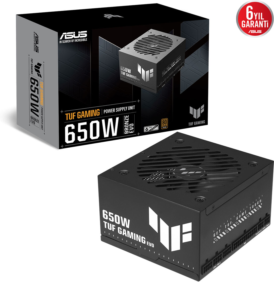 ASUS TUF Gaming 650B EVO 650W 80 Plus Bronze Full Modüler Gaming (Oyuncu) Güç Kaynağı