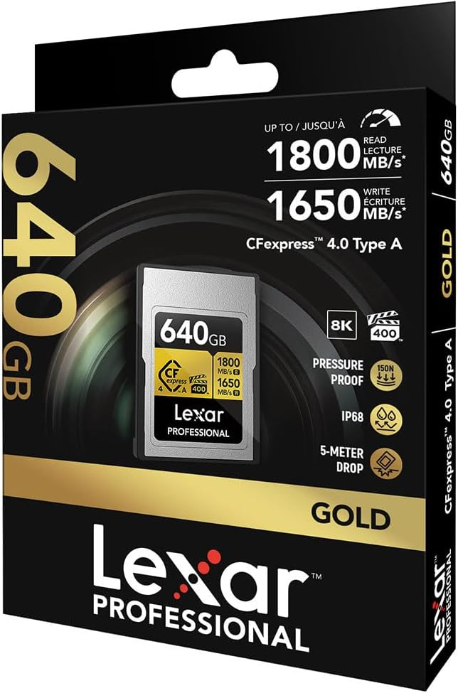 Lexar Professional Gold LCAGOLD640G-RNENG 640GB 1800/1650MB/s Type-B Hafıza Kartı