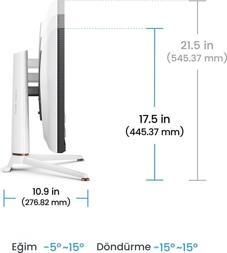 BenQ Mobiuz EX271Q 27″ 180Hz 1ms 2K FreeSync Premium HDR400 Pivot QHD IPS Gaming Monitör