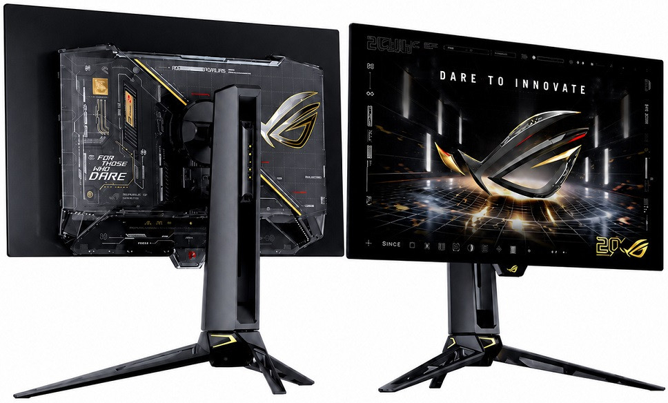 ASUS ROG Swift OLED PG27AQWP-G EDITION 20. Yıl 26.5″ 720 HD – 540Hz 2K QHD Dual-Mode 0.02ms Adaptive Sync Tandem WOLED Pivot Gaming Monitör