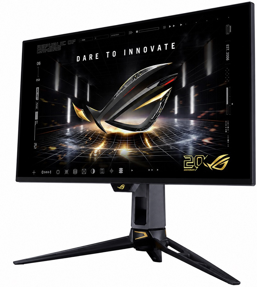 ASUS ROG Swift OLED PG27AQWP-G EDITION 20. Yıl 26.5″ 720 HD – 540Hz 2K QHD Dual-Mode 0.02ms Adaptive Sync Tandem WOLED Pivot Gaming Monitör