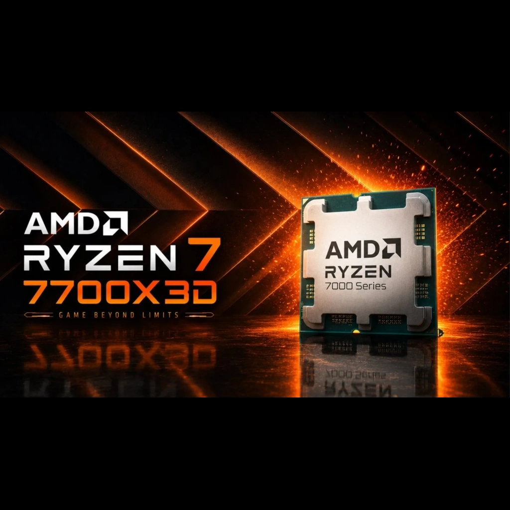 AMD Ryzen 7 7700X3D 4.00GHz 8 Çekirdek 96MB Önbellek Soket AM5 Tray İşlemci