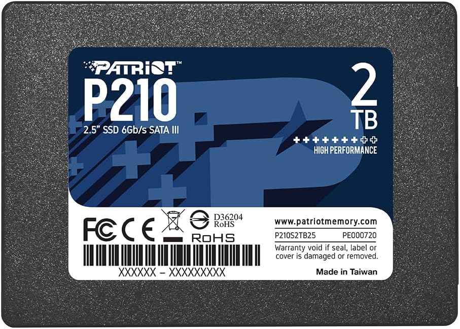 PATRIOT P210 P210S2TB25 SATA 3.0 2.5″ 2 TB SSD