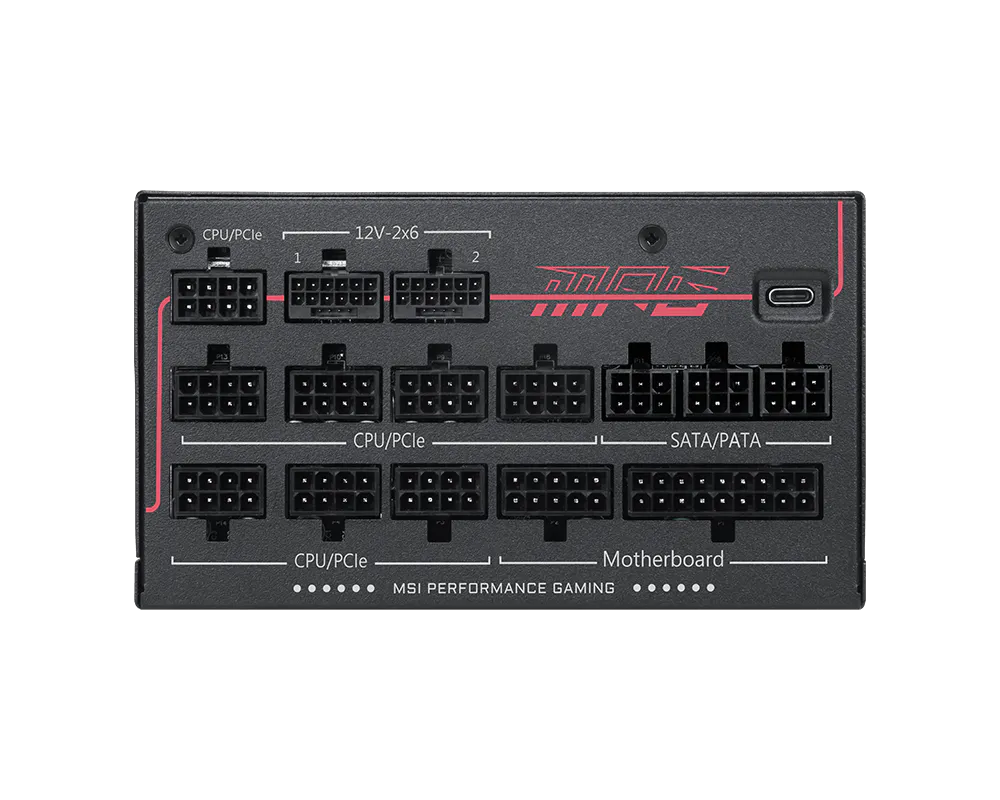 MSI MAG A1200PLS PCIE5  Siyah 1200W 80+ Platinum Full Modüler Power Supply