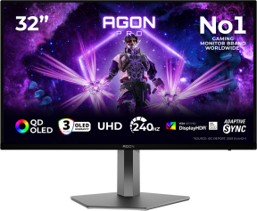 AOC AGON PRO AG326UZD2 31.5″ 4K UHD 240Hz 0.03ms Adaptive Sync DisplayHDR True Black 500 Pivot QD-OLED Gaming Monitör