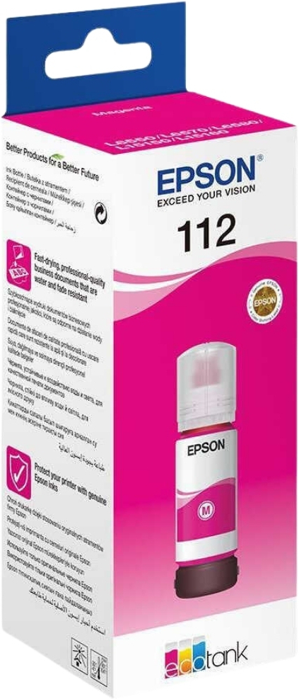 Epson 112 EcoTank Pigment Magenta Şişe Mürekkep Kartuşu - C13T06C34A