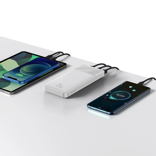 Baseus Bipow Overseas Edition Beyaz 15W 10000 mAh Hızlı Şarj Powerbank