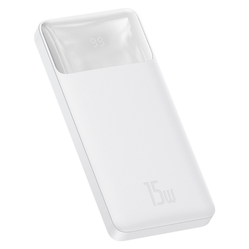 Baseus Bipow Overseas Edition Beyaz 15W 10000 mAh Hızlı Şarj Powerbank
