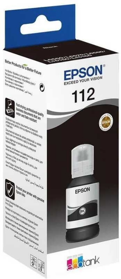Epson 112 EcoTank Pigment Siyah Şişe Mürekkep Kartuşu - C13T06C14A