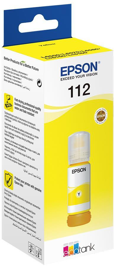 Epson 112 EcoTank Pigment Sarı Şişe Mürekkep Kartuşu - C13T06C44A
