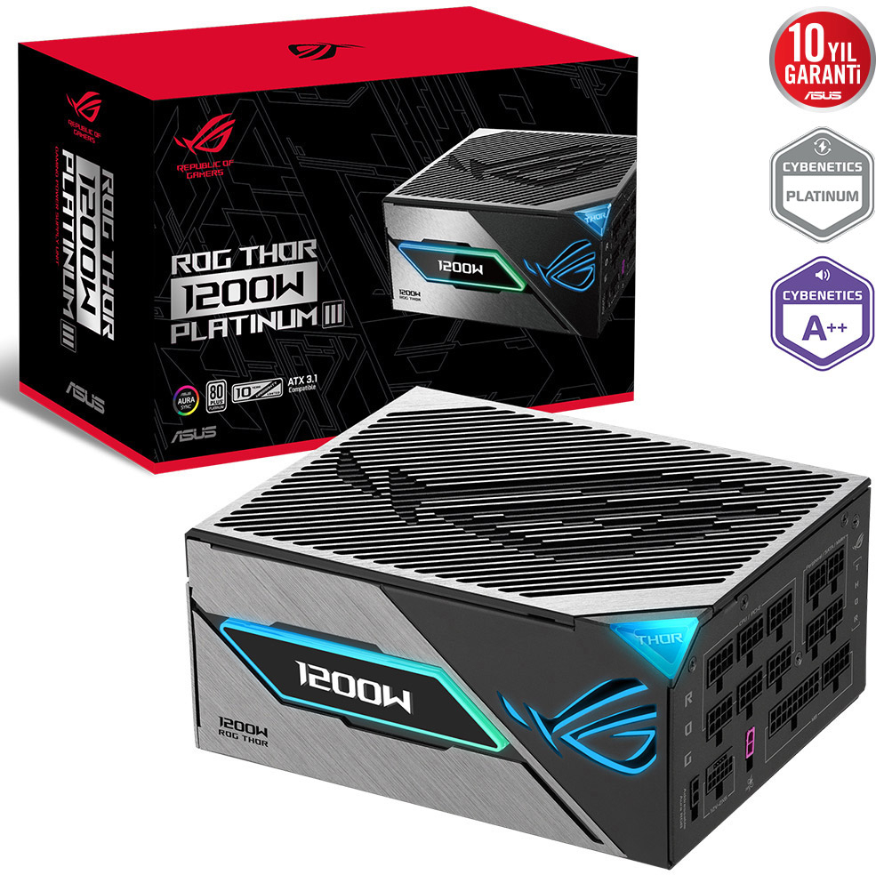 ASUS ROG-THOR-1200P3 Full Modüler Gaming Power Supply