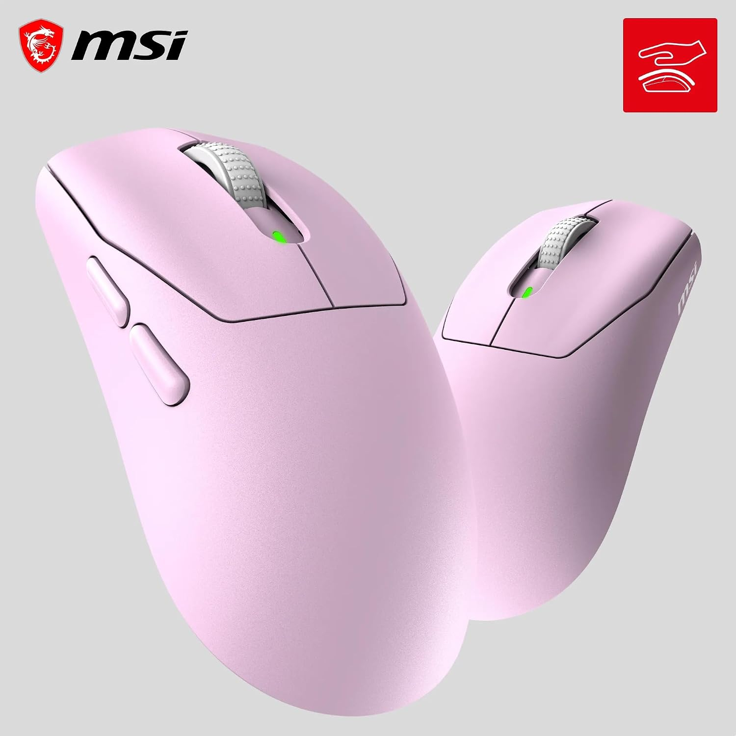 MSI FORGE GM340 Wireless 12000 DPI 1000Hz RGB Kablosuz Violet Gaming Mouse