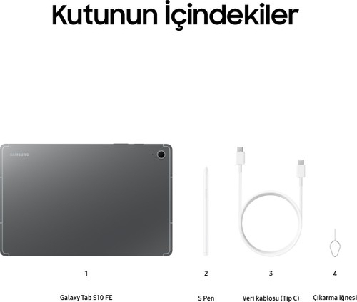 Galaxy Tab S10 FE+ X620 256GB SM-X620NZSPTUR Tablet