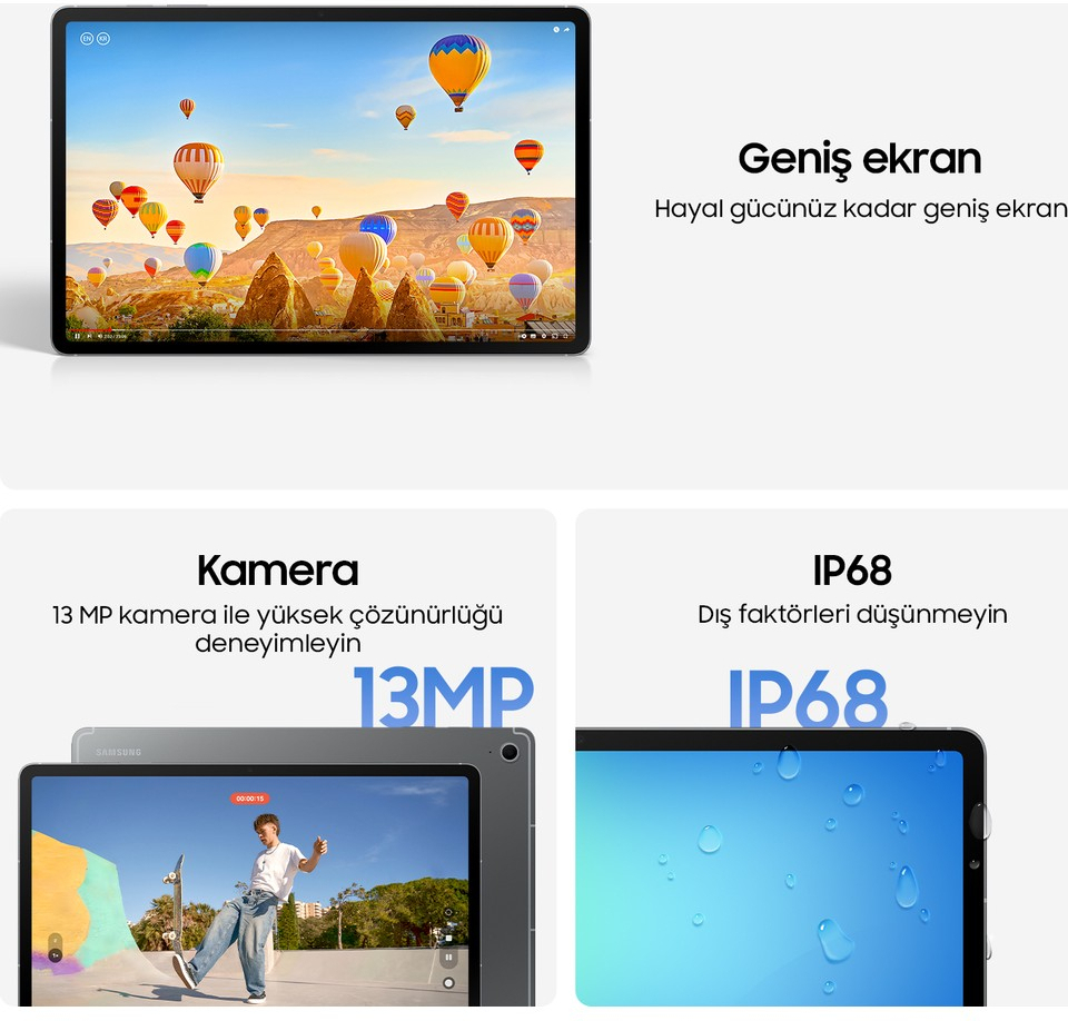 Galaxy Tab S10 FE+ X620 128GB SM-X620 NZSRTUR Tablet