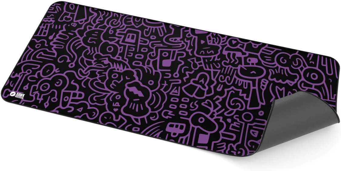 Hawk Doodle 90x40 Mouse Pad