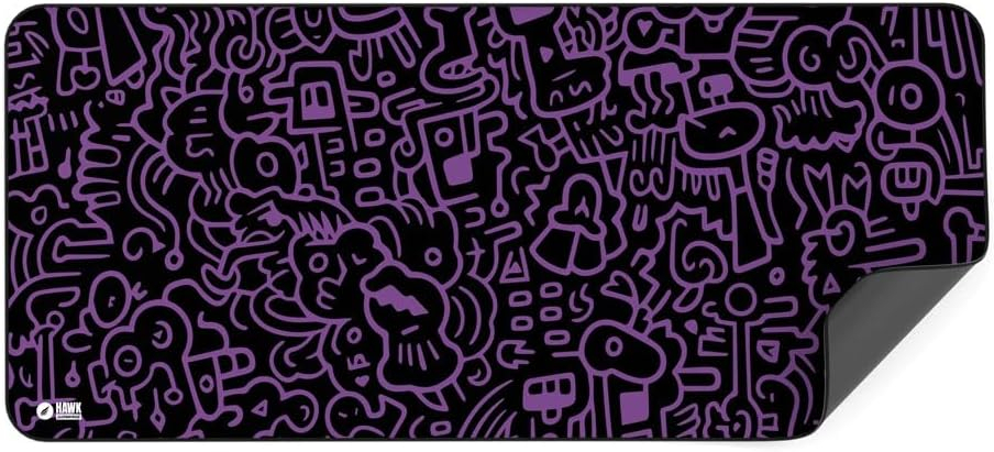 Hawk Doodle 90x40 Mouse Pad