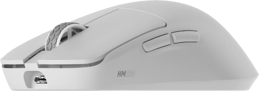 Hawk Gaming HM220 1K Hz 12000 DPI Tri-Mode Kablosuz/Bluetooth Beyaz Gaming Mouse