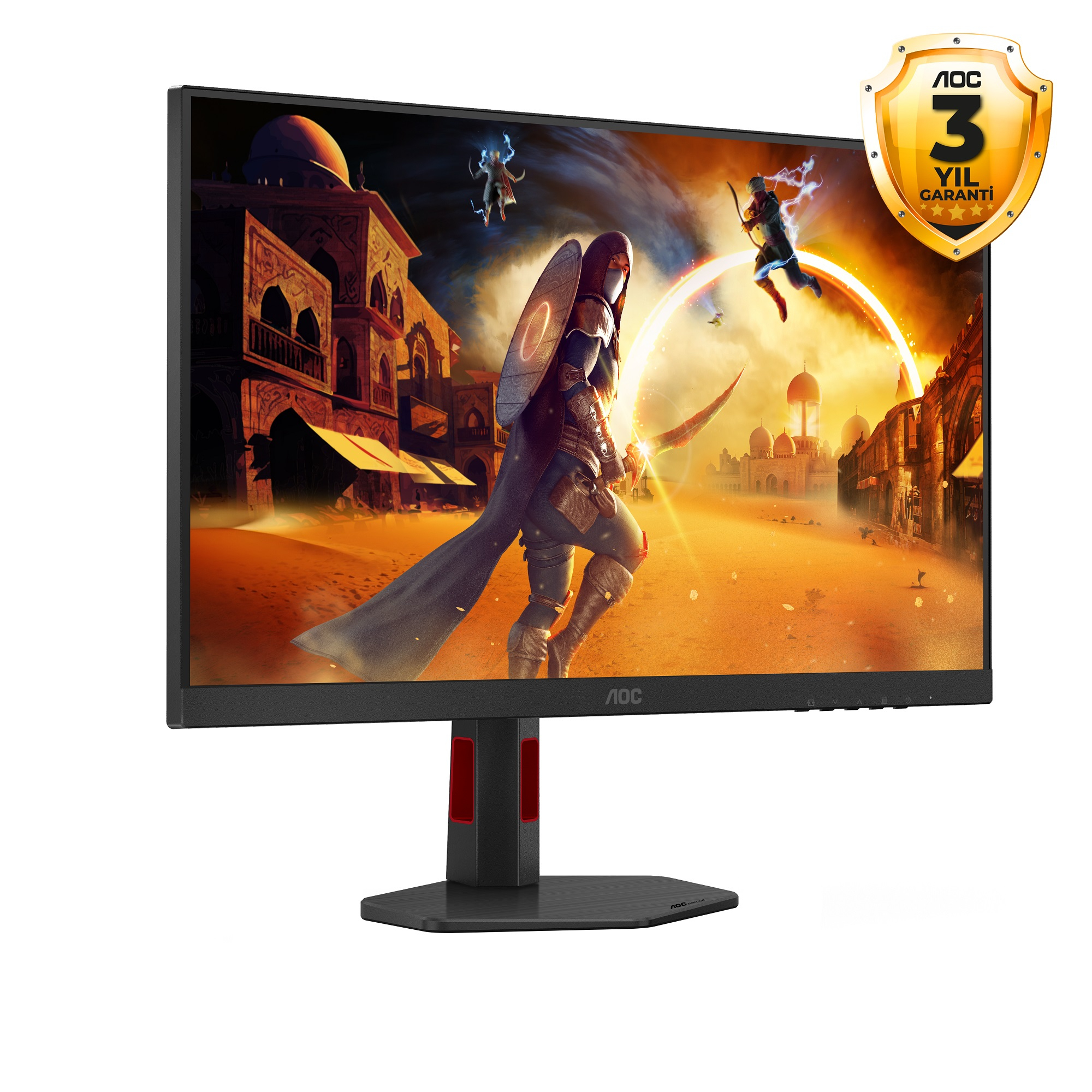 AOC Q27G4ZR 27″ 0.3Ms 260Hz 2K QHD HDR400 Pivot Fast IPS Oyuncu Monitörü