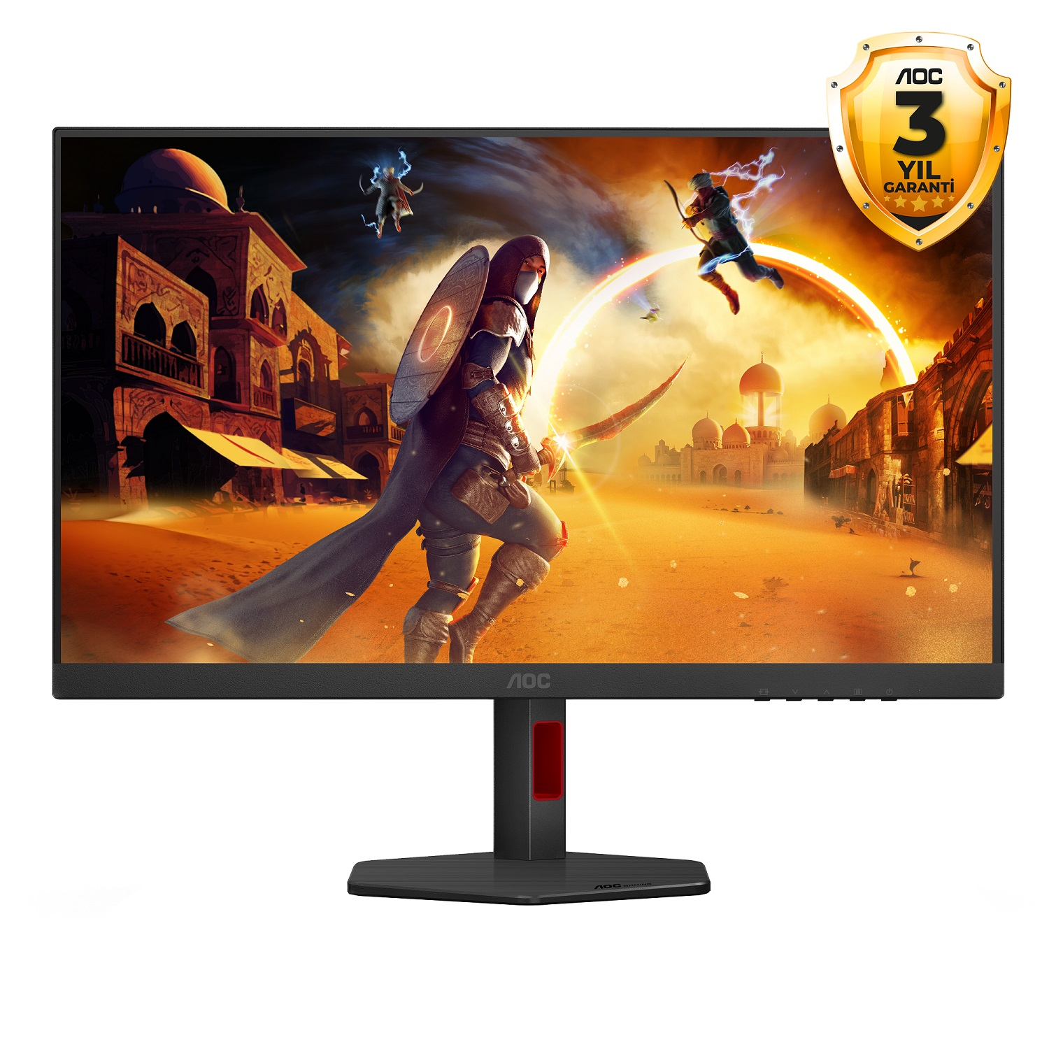 AOC Q27G4ZR 27″ 0.3Ms 260Hz 2K QHD HDR400 Pivot Fast IPS Oyuncu Monitörü